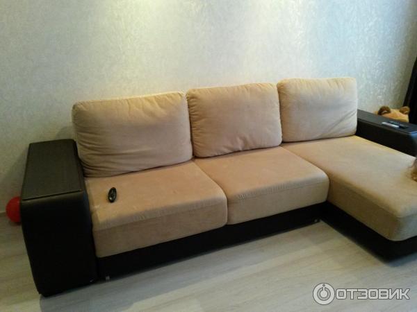 Прямой диван Монако Серый, рогожка