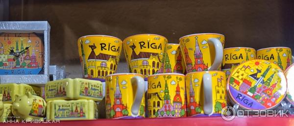Сувенирные лавки в Риге (Латвия, Рига) фото