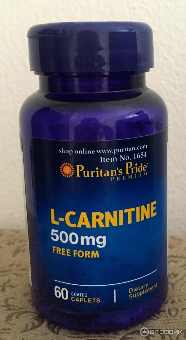 L-карнитин в таблетках Puritan's Pride фото.