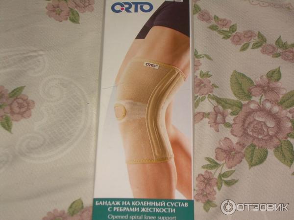 Бандаж на коленный сустав Orto BKN 871 с ребрами жесткости фото.