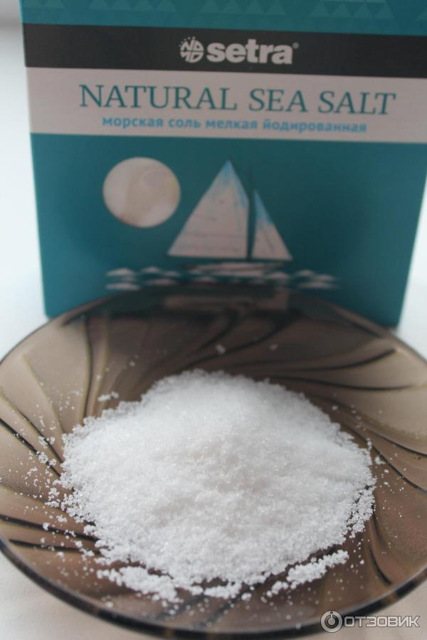 Соль морская Setra пищевая фото 