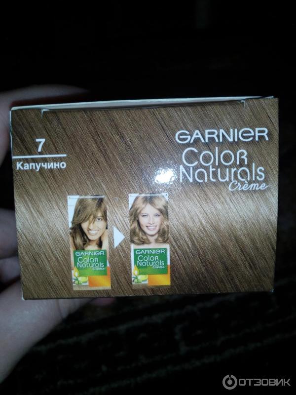 Крем-краска для волос garnier color naturals 7 капучино