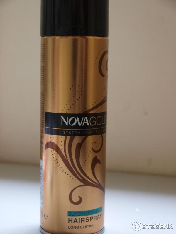 Лак для укладки волос nova gold 400 мл суперфиксации